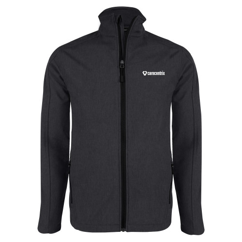 Charcoal Heather Softshell Jacket-Primary Mark