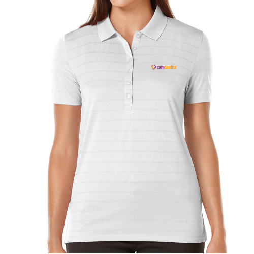 Callaway Womens White Opti Vent Polo-Primary Mark