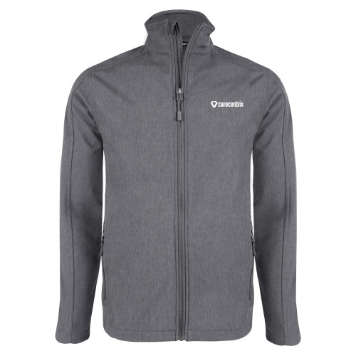 Grey Heather Softshell Jacket-Primary Mark