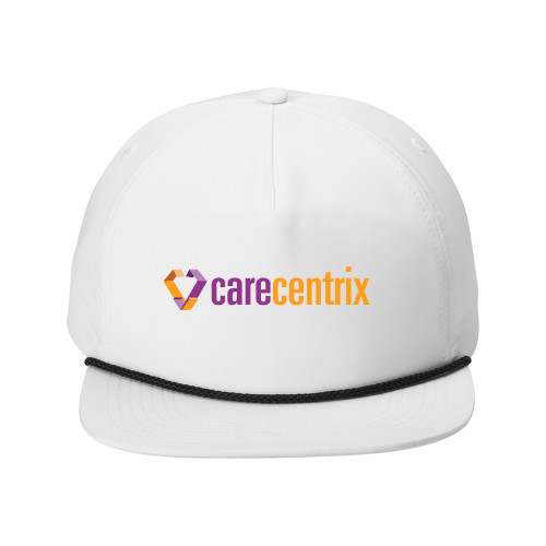 Retro White/Black Rope Cap-Primary Mark