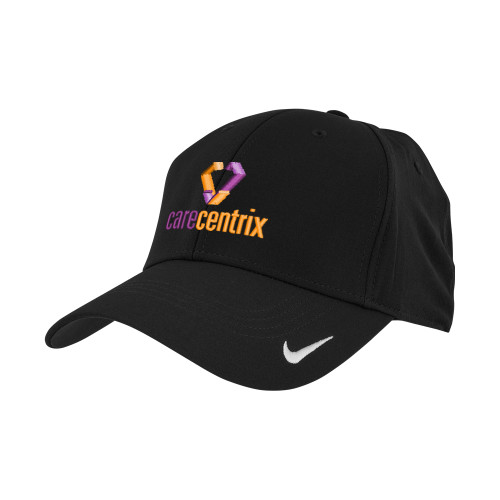 Nike Black Swoosh Legacy 91 Hat-Stacked Logo