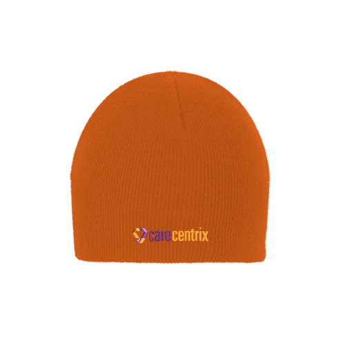 Orange Knit Beanie-Primary Mark