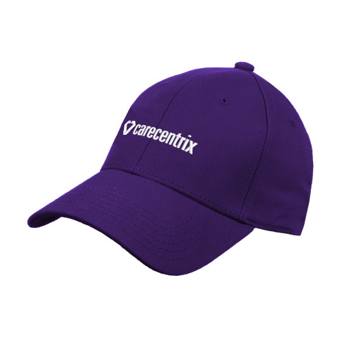 Purple Structured Adjustable Pro Style Hat-Primary Mark