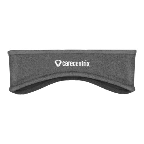 Charcoal Stretch Fleece Headband-Primary Mark