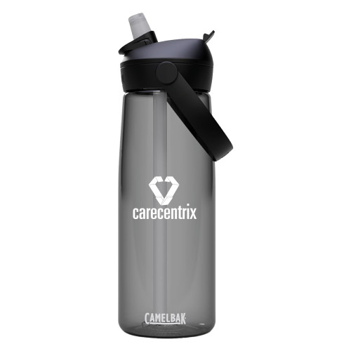 CamelBak Eddy Titan Renew Charcoal Bottle 25oz-Stacked Logo