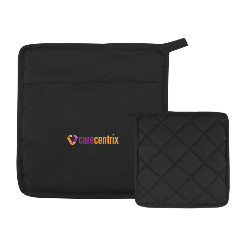 Quilted Canvas Black Pot Holder-Primary Mark