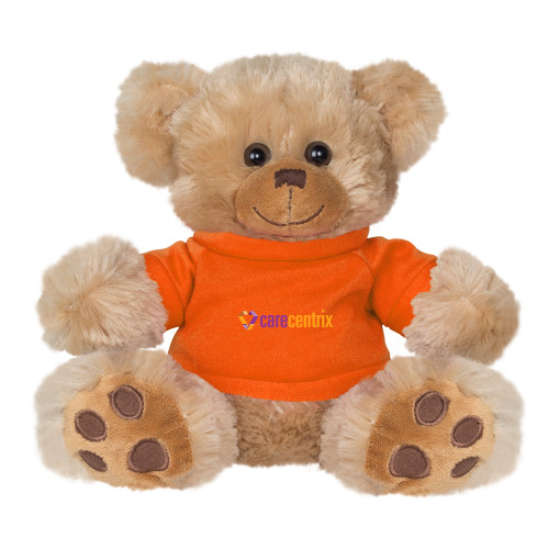 Plush Big Paw 8 1/2 inch Brown Bear w/Orange Shirt-Primary Mark
