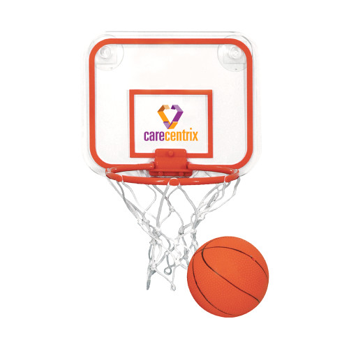 Mini Basketball & Hoop Set-Stacked Logo