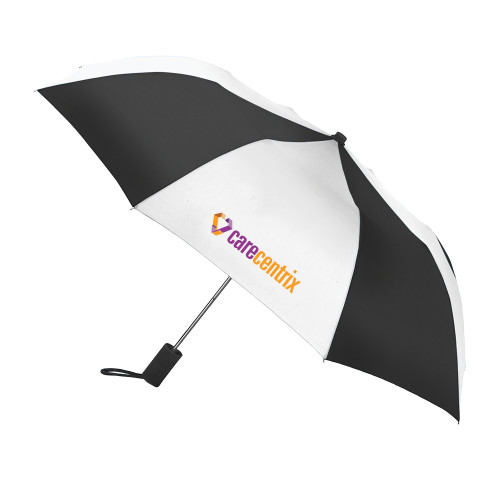 42 Inch Slim Stick Black/White Umbrella-Primary Mark