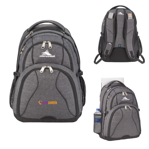 High Sierra Graphite Swerve Computer Backpack-Primary Mark