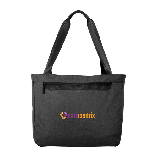 Executive Graphite Heather Laptop Tote-Primary Mark