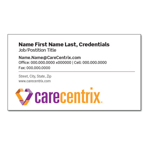 Business Cards w/Fax-