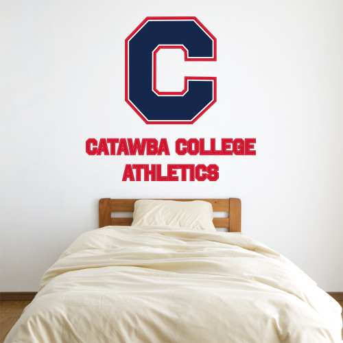  1.5 ft x 4 ft Fan WallSkinz - C Catawba College Athletics Stacked