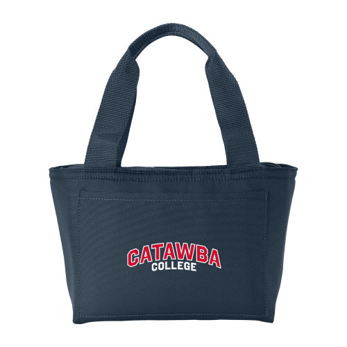  Insulated Navy Lunch Tote - Catawba College Primary Mark