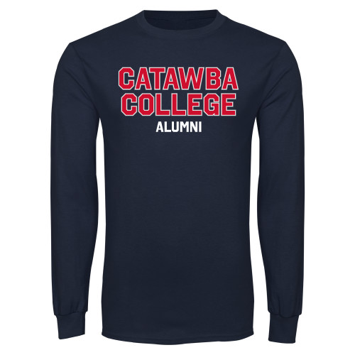  Navy Long Sleeve T Shirt - Catawba College Alumni