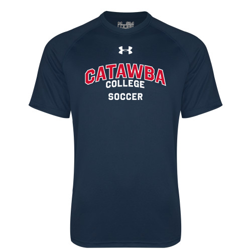  Under Armour Navy Tech Tee - UA Catawba College Primary Soccer