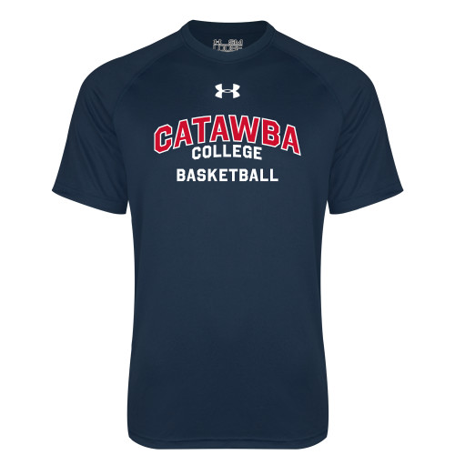  Under Armour Navy Tech Tee - UA Catawba College Primary Basketball