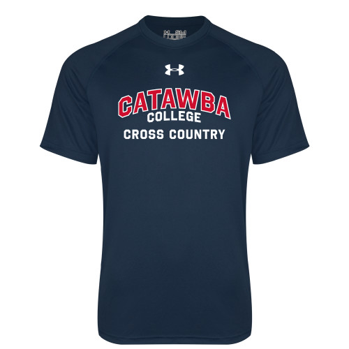  Under Armour Navy Tech Tee - UA Catawba College Primary XC