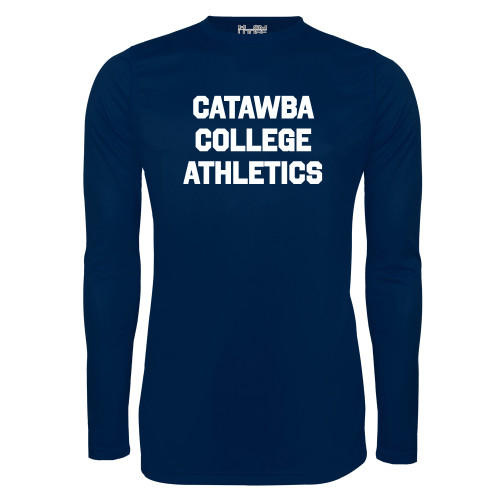  Under Armour Navy Long Sleeve Tech Tee - CCA Stacked w C
