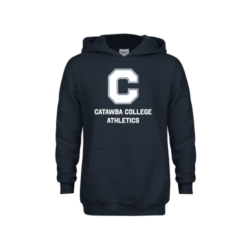  Youth Navy Fleece Hoodie - CCA Stacked w C