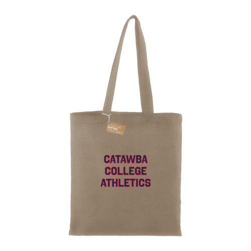  Recycled Cotton Twill Natural Tote - CCA Stacked w C