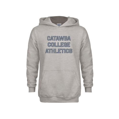  Youth Grey Fleece Hood - CCA Stacked w C