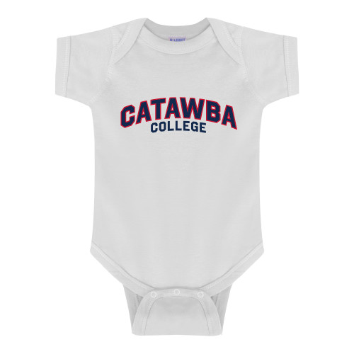  White Infant Onesie - Catawba College Primary Mark