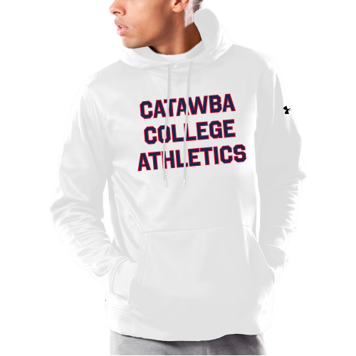  Under Armour White Armour Fleece Hoodie - CCA Stacked w C