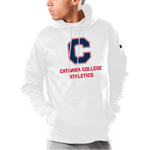  Under Armour White Armour Fleece Hoodie - CCA Stacked w C