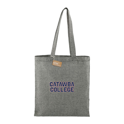  Recycled Cotton Twill Black Tote - Catawba Primary Wordmark