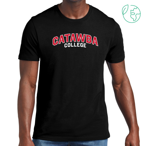  Allmade Black Organic Cotton Tee - Catawba College Primary Mark