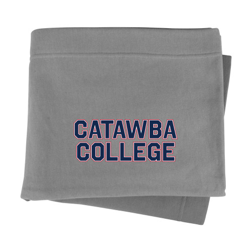  Grey Sweatshirt Blanket - Catawba Primary Wordmark