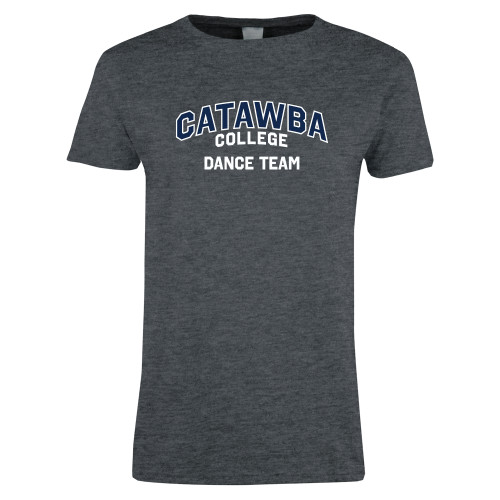  Womens Dark Heather Short Sleeve Tee - Catawba College Primary Dance Team