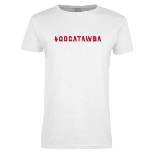  Womens White Short Sleeve Tee - GoCatawba