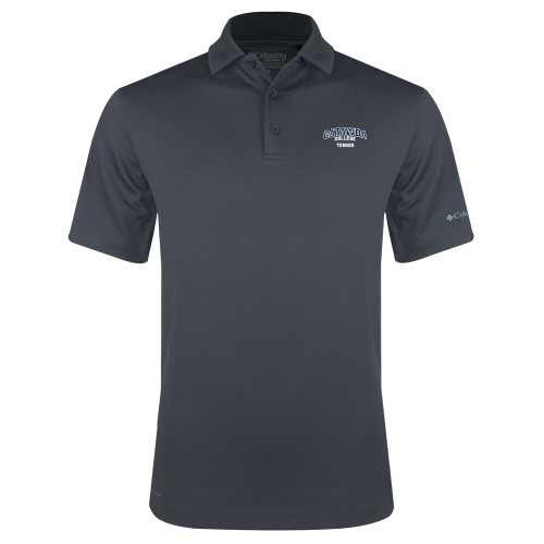  Columbia Charcoal Omni Wick Drive Polo - Catawba College Primary Tennis