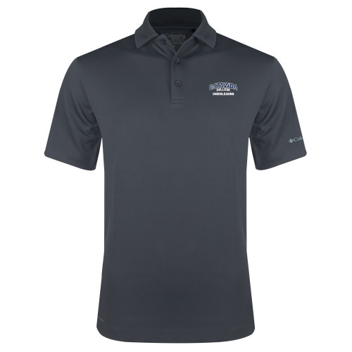  Columbia Charcoal Omni Wick Drive Polo - Catawba College Primary Cheerleading