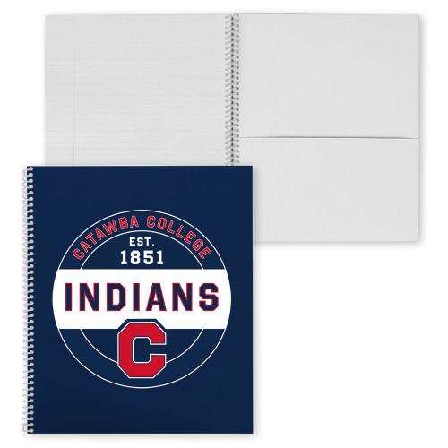  College Spiral Notebook w/Clear Coil - Catawba College Est 1851