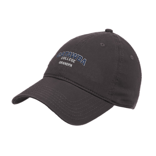  Charcoal Unstructured Adjustable Low Profile Hat - Catawba College Primary Grandpa