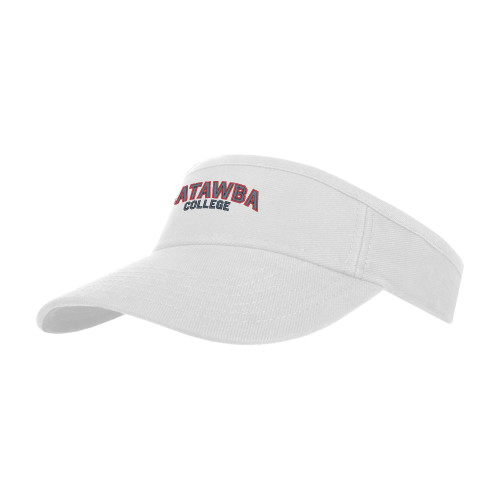  White Visor - Catawba College Primary Mark