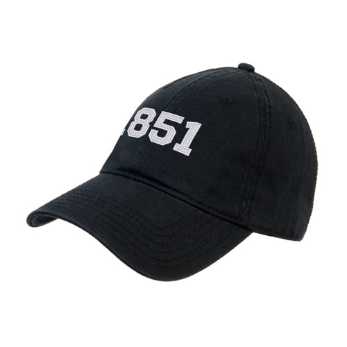  Black Unstructured Adjustable Low Profile Hat - Est Year 1851