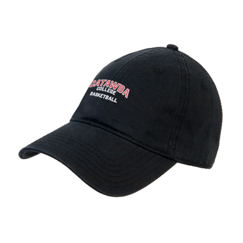  Black Unstructured Adjustable Low Profile Hat - Catawba College Primary Basketball