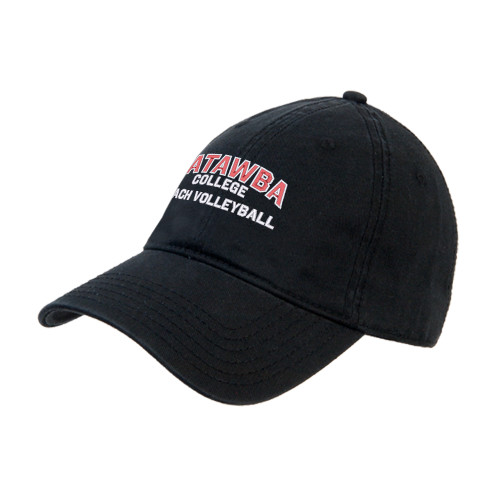  Black Unstructured Adjustable Low Profile Hat - Catawba College Primary Beach Volleyball
