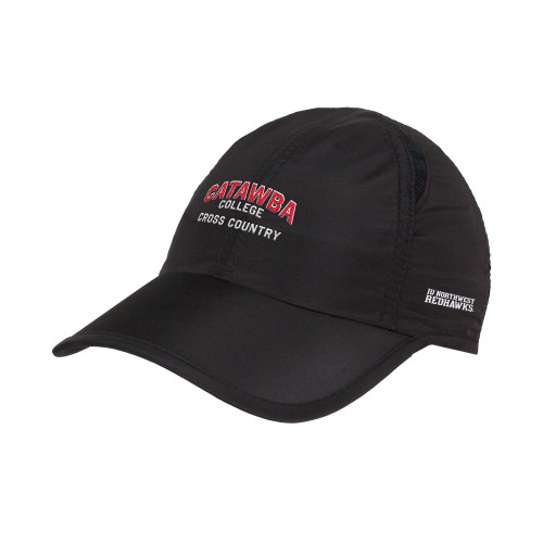  Womens Black Performance Cap - Catawba College Primary XC