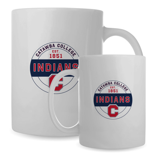  Full Color White Mug 15oz - Catawba College Est 1851