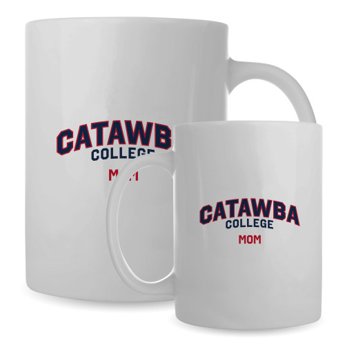  Full Color White Mug 15oz - Catawba College Mom