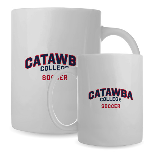 Full Color White Mug 15oz - Catawba College Primary Soccer