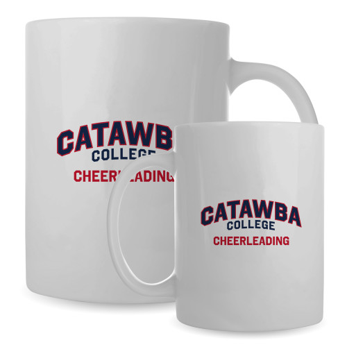  Full Color White Mug 15oz - Catawba College Primary Cheerleading