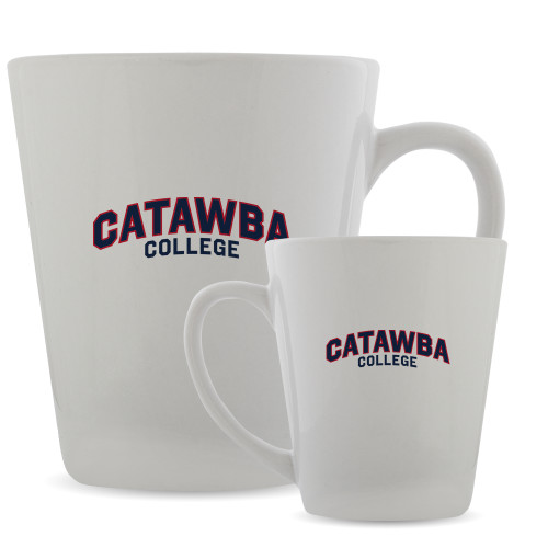  Full Color Latte Mug 12oz - Catawba College Primary Mark