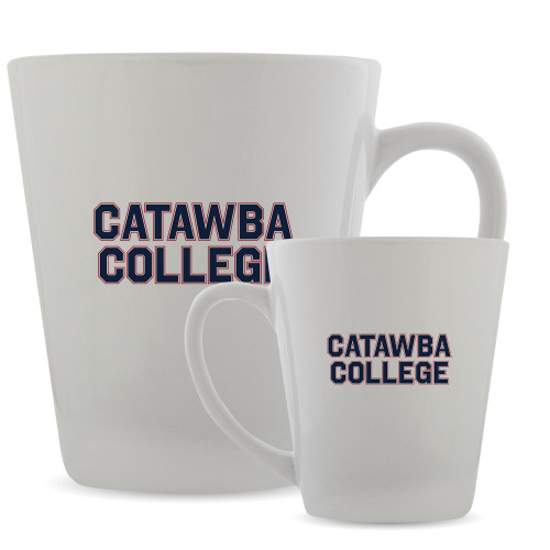  Full Color Latte Mug 12oz - Catawba College Stacked