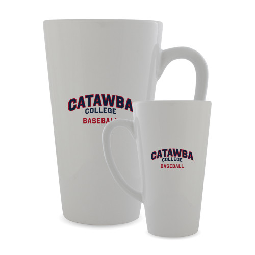  Full Color Latte Mug 17oz - Catawba College Primary Baseball